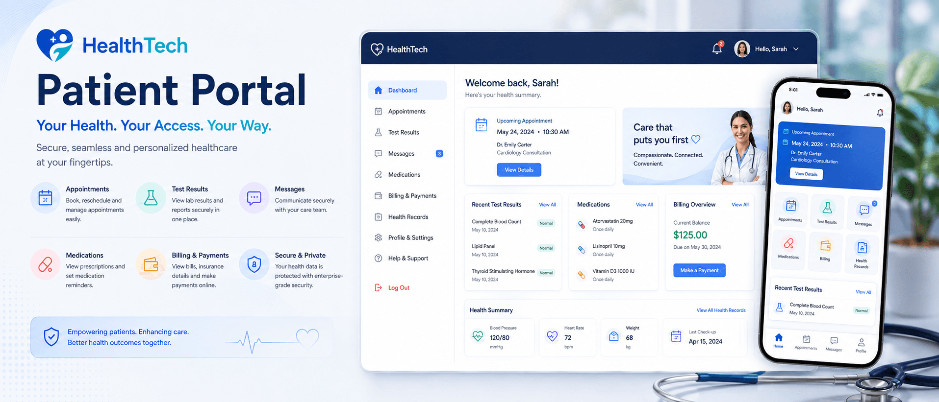 Unifying five fragmented systems into one patient portal