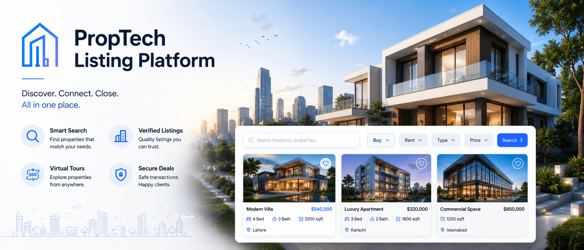 A unified listing platform for a multi-market brokerage